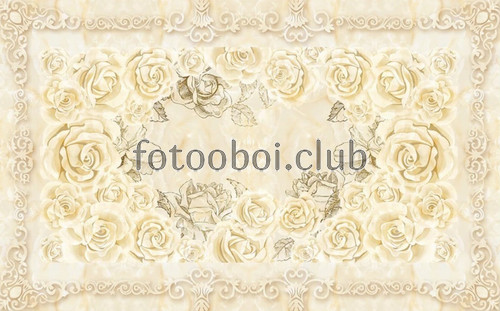 розы, узор, цветы, абстракция